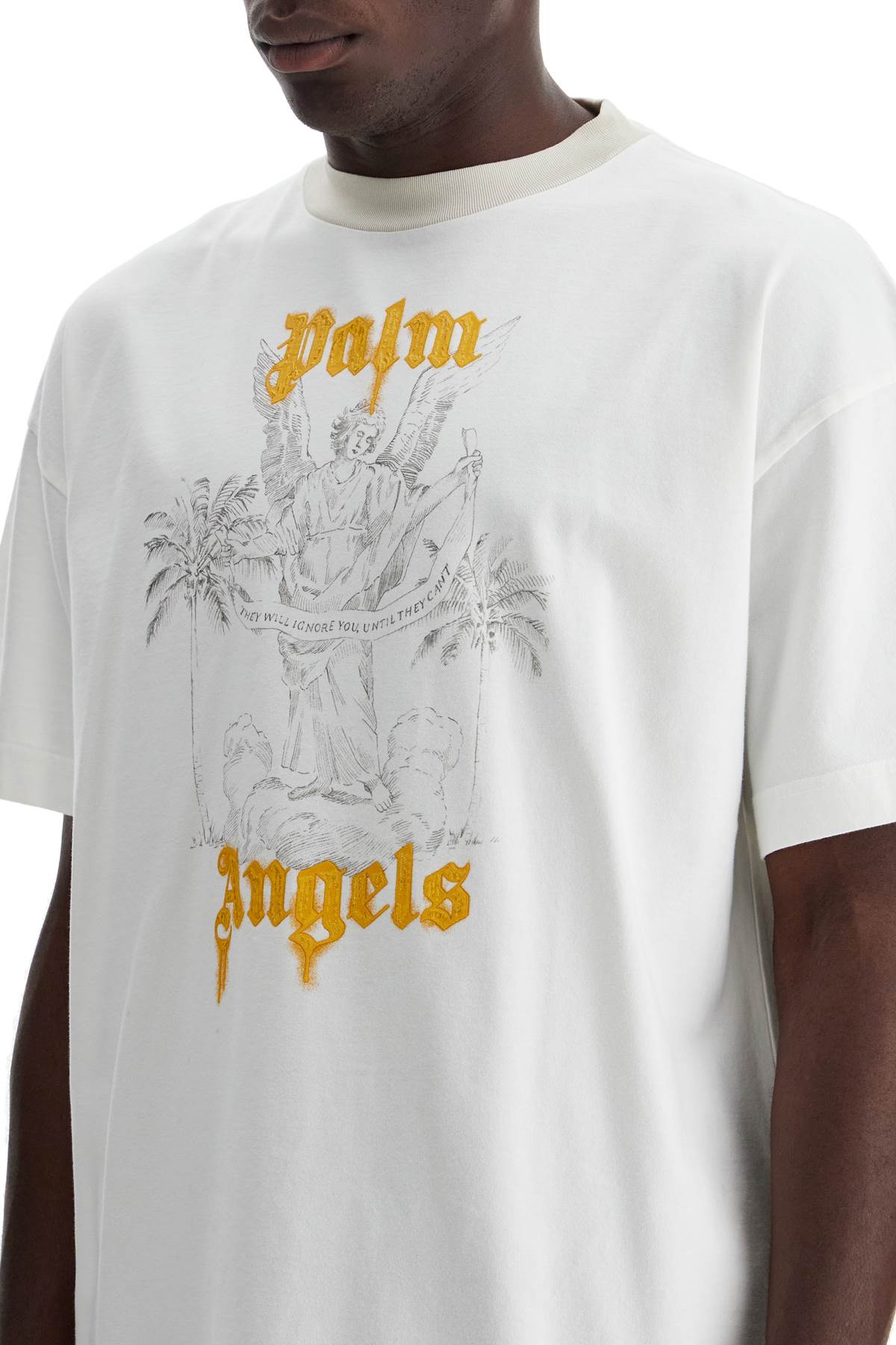 PALM ANGELS T-Shirt Oversize Stampa Pencil