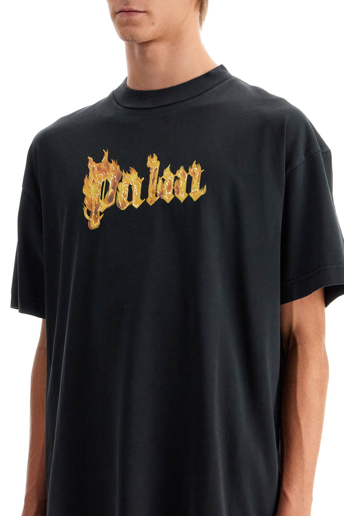 Palm Angels Burning Logo T-Shirt