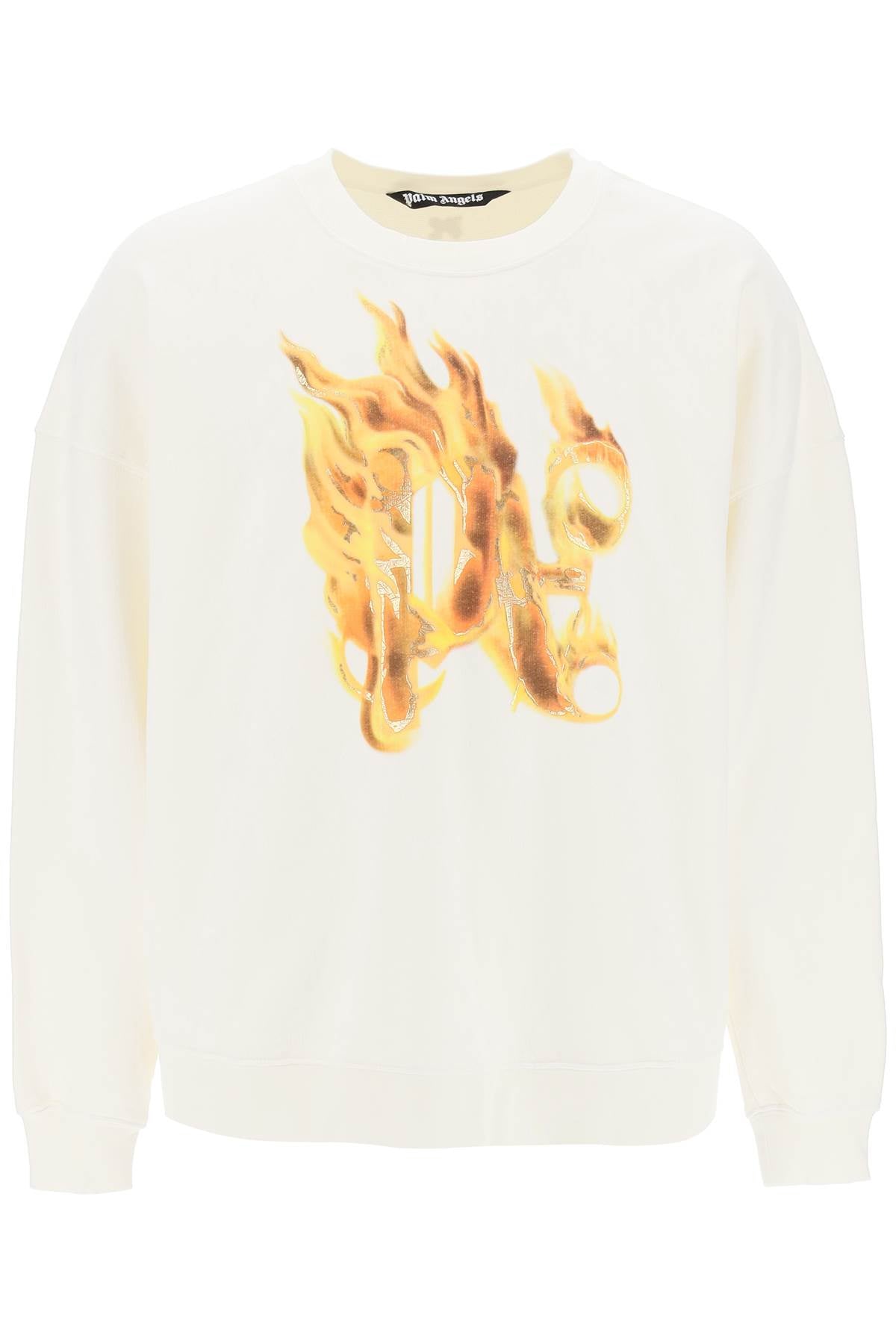 Palm Angels Burning Monogram Crewneck