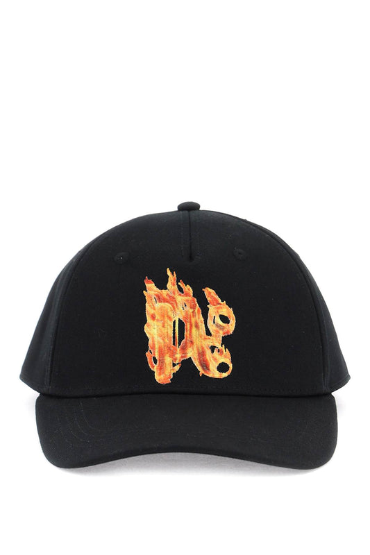 Palm Angels Burning Monogram Baseball Cap