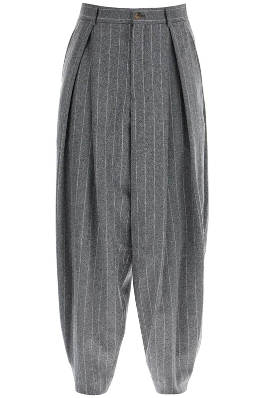 Comme Des Garcons Homme Plus Striped Wool Trousers