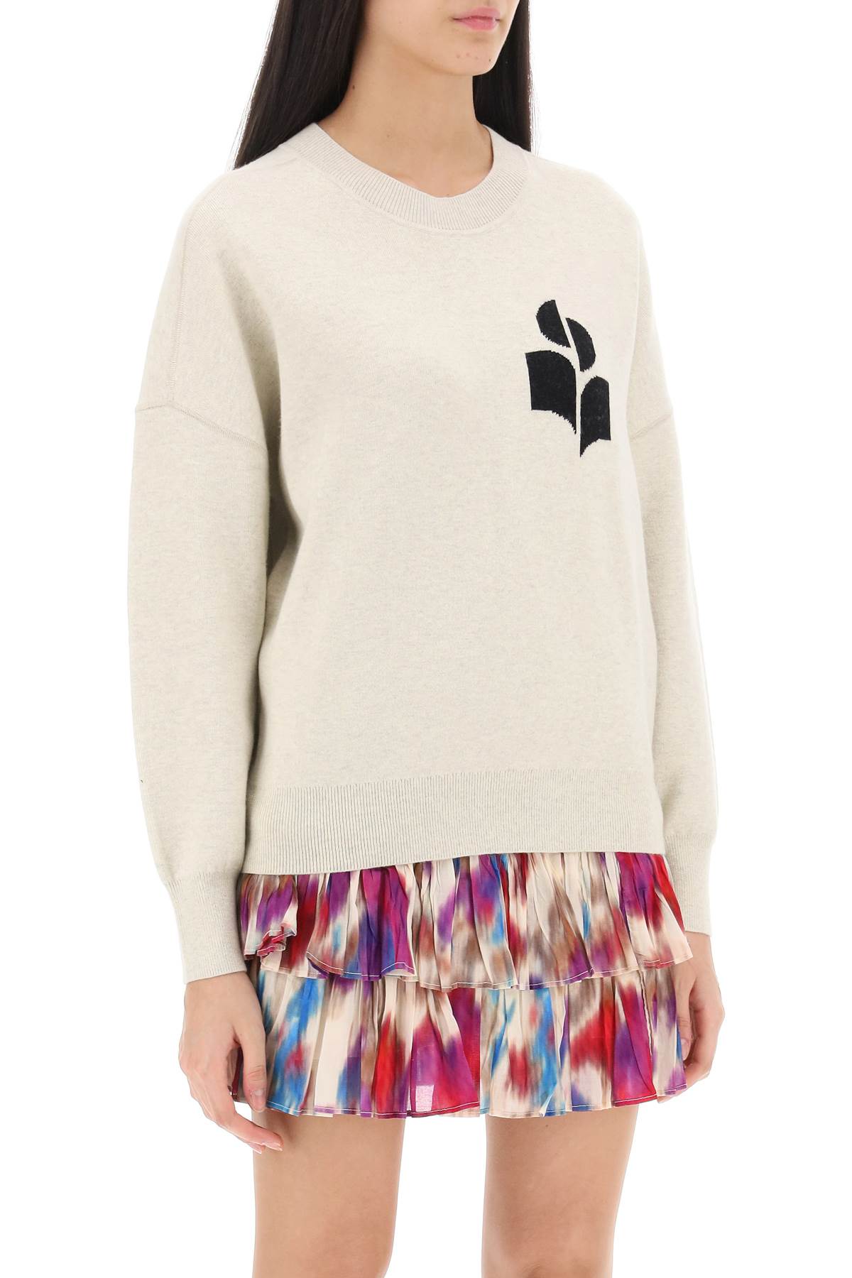 Isabel Marant Etoile Atlee Sweater With Logo Intarsia