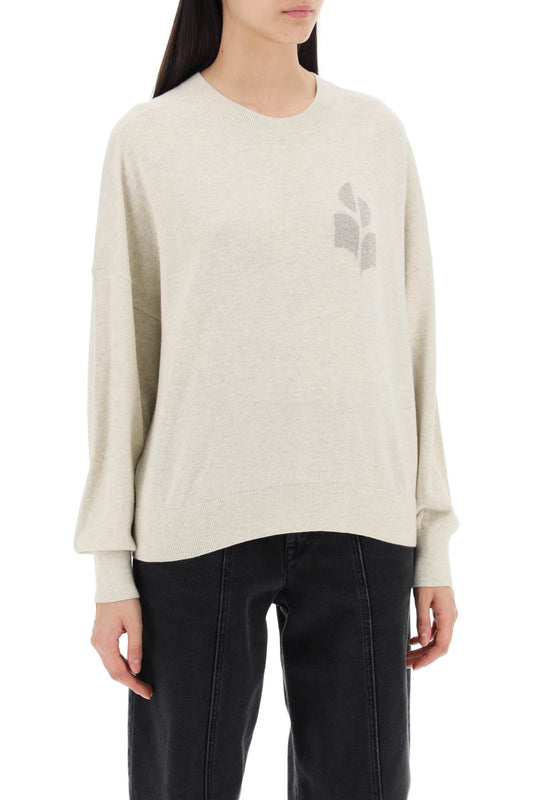 Isabel Marant Etoile Marisans Sweater With Lurex Logo Intarsia