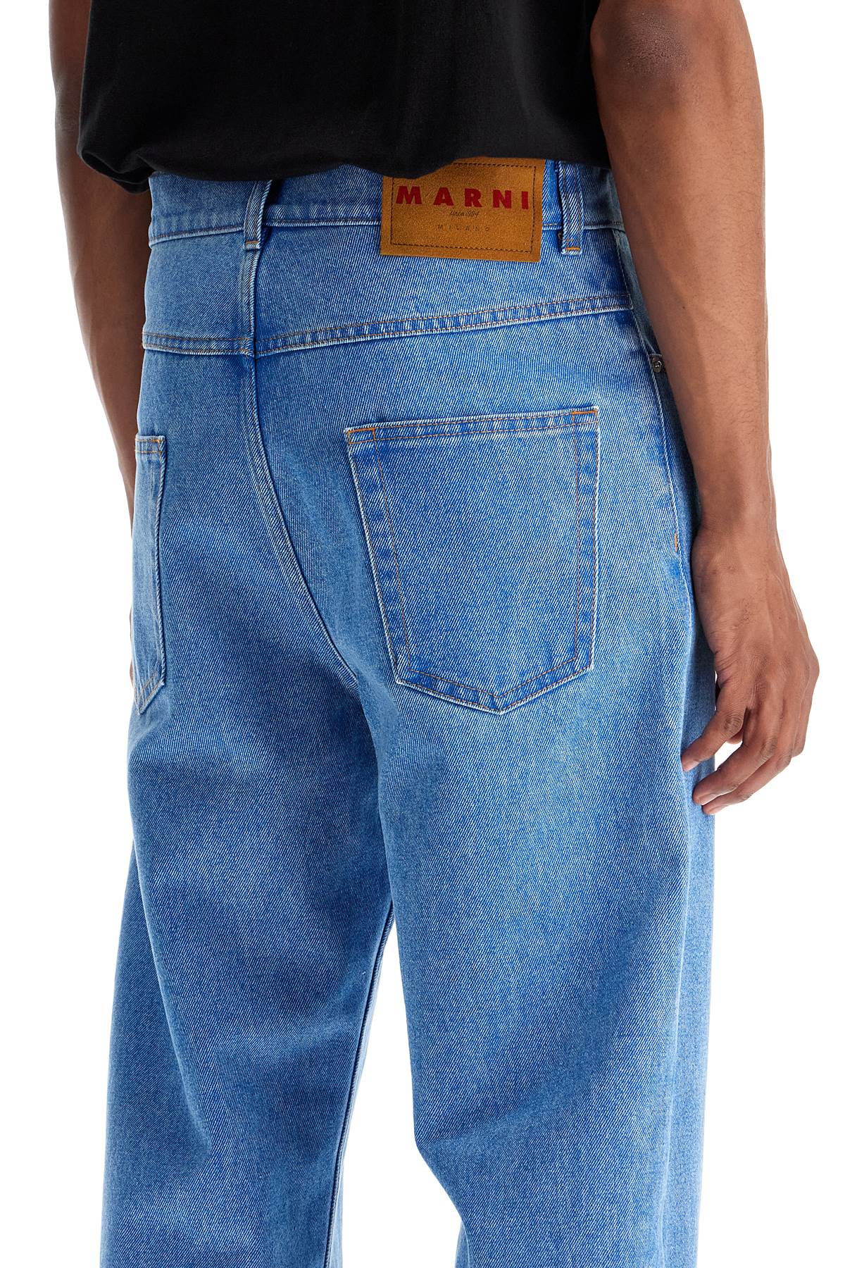 Marni Organic Coated Denim Jeans In