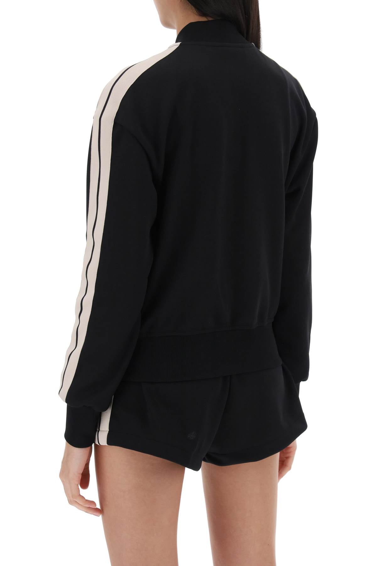 Palm Angels Track Sweatshirt With Contrast Bands