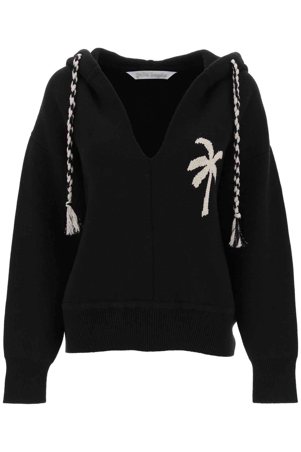 Palm Angels Palm Knitted Hoodie