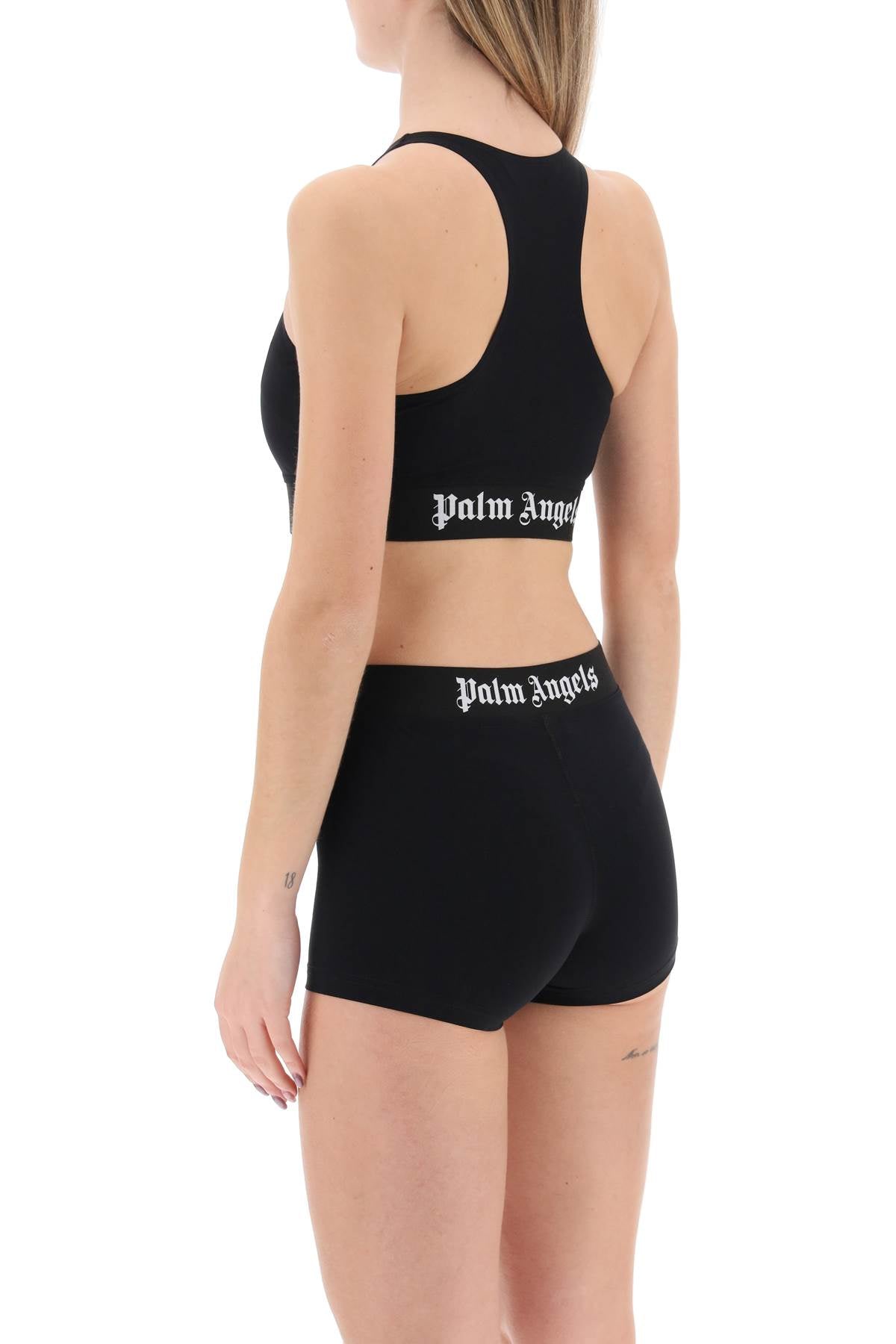 Palm Angels Sport Bra With Branded Band