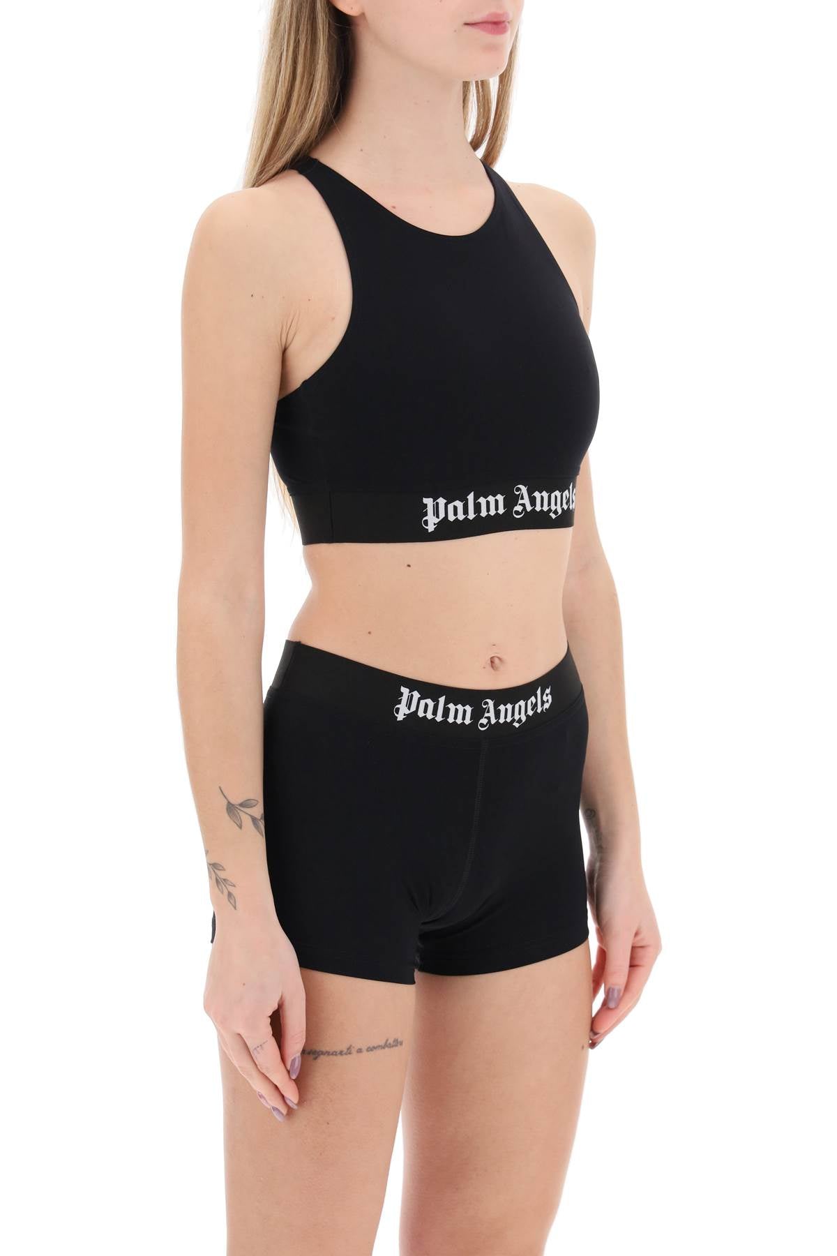 Palm Angels Sport Bra With Branded Band