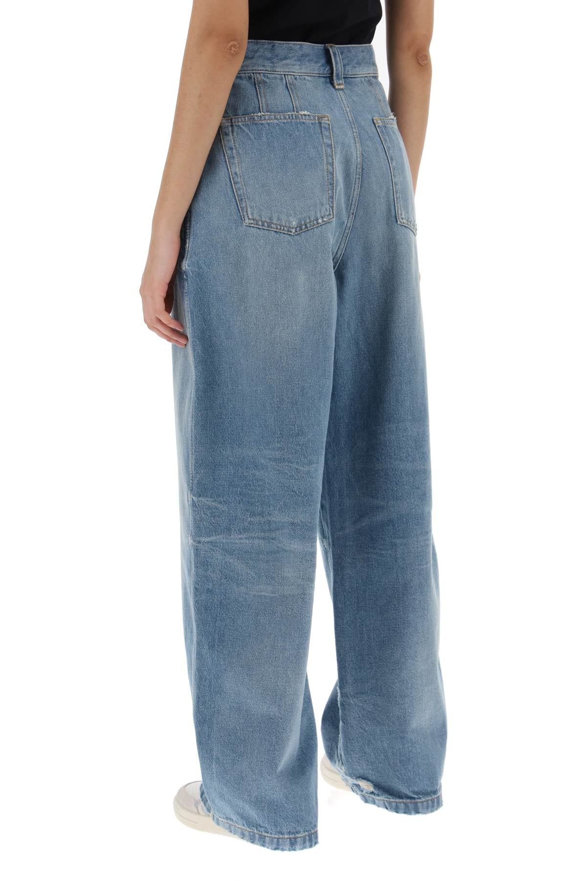 Palm Angels Wide Leg Jeans