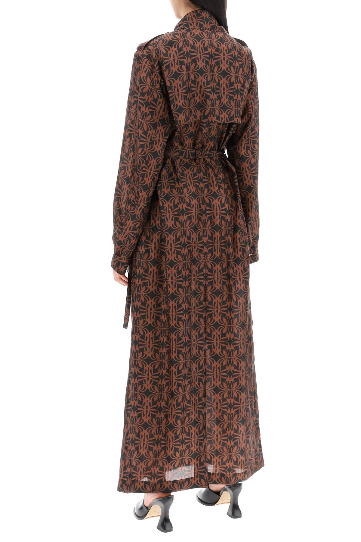 Dries Van Noten Renwicks Printed Silk Dust Coat