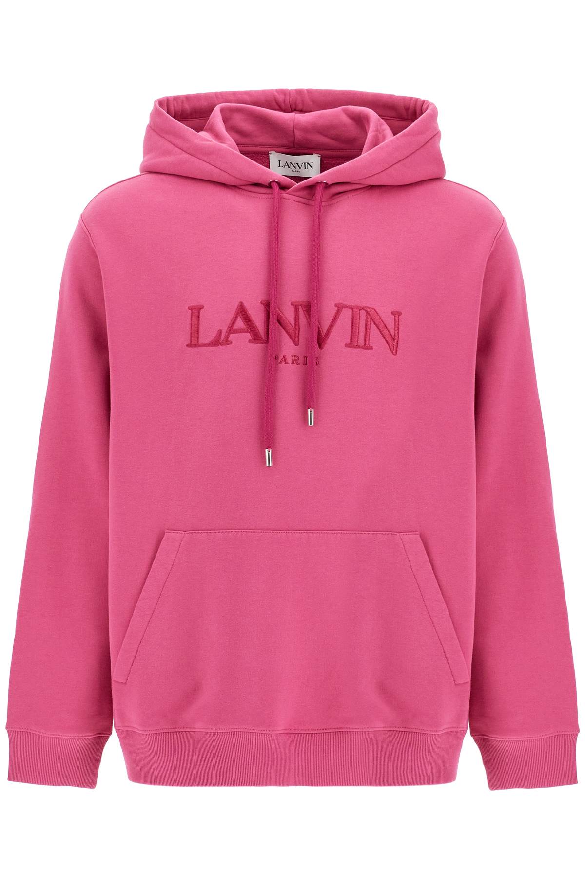 Lanvin Hooded Sweatshirt With Embroidered Logo