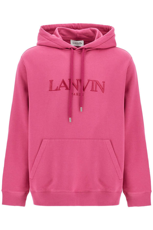 Lanvin Hooded Sweatshirt With Embroidered Logo