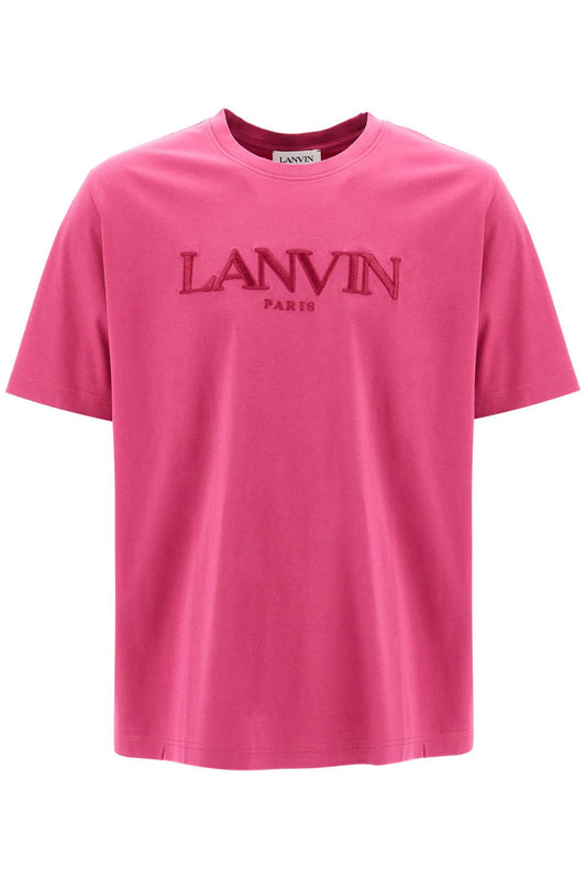 Lanvin T-Shirt With Embroidered Logo Design