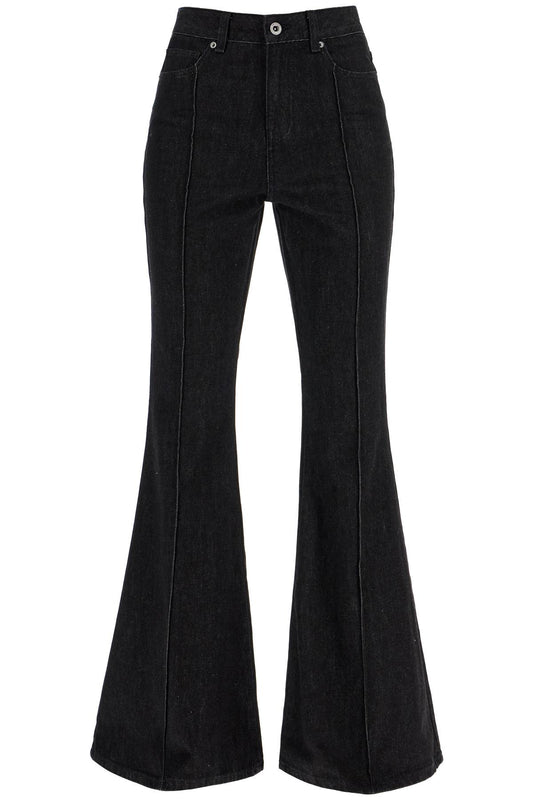 Self Portrait High-Waisted Flare Jeans For