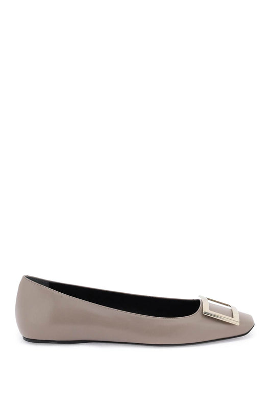 Roger Vivier Leather Trompette Ballerina Flats