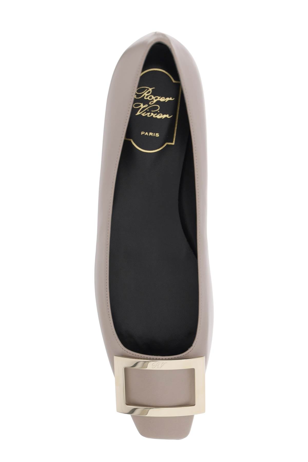 Roger Vivier Leather Trompette Ballerina Flats