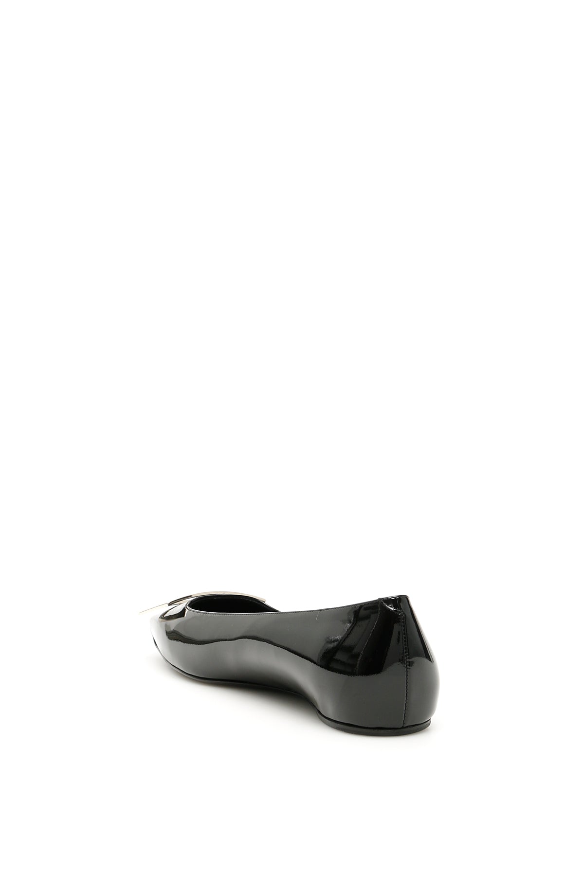 Roger Vivier Patent Leather Trompette Ballerina Flats