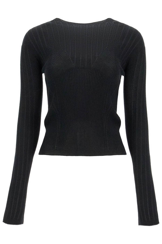 Lanvin Ribbed Crewneck Sweater