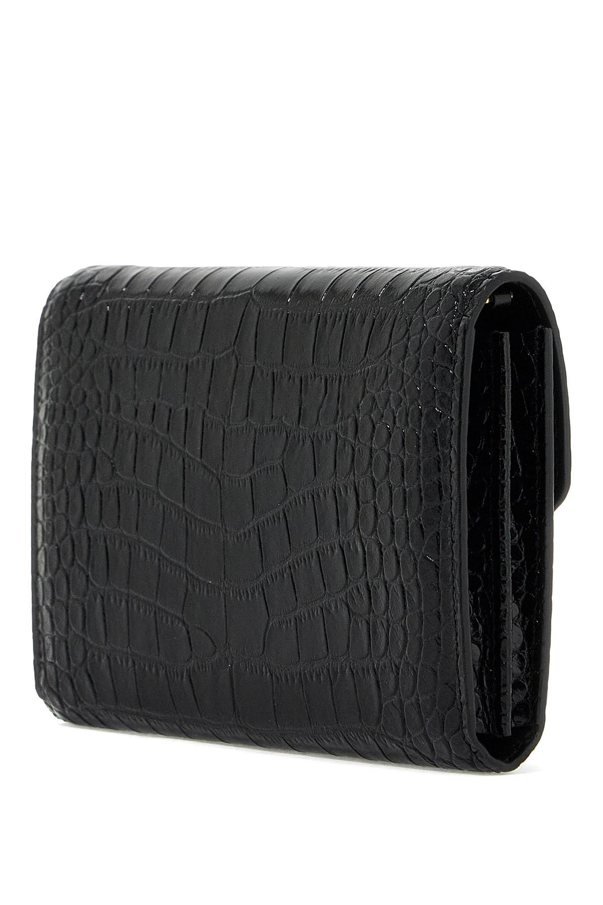 Tom Ford Embossed Crocodile Leather Mini Clutch