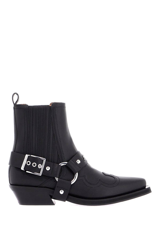 Ganni Western Chelsea Ankle Boots