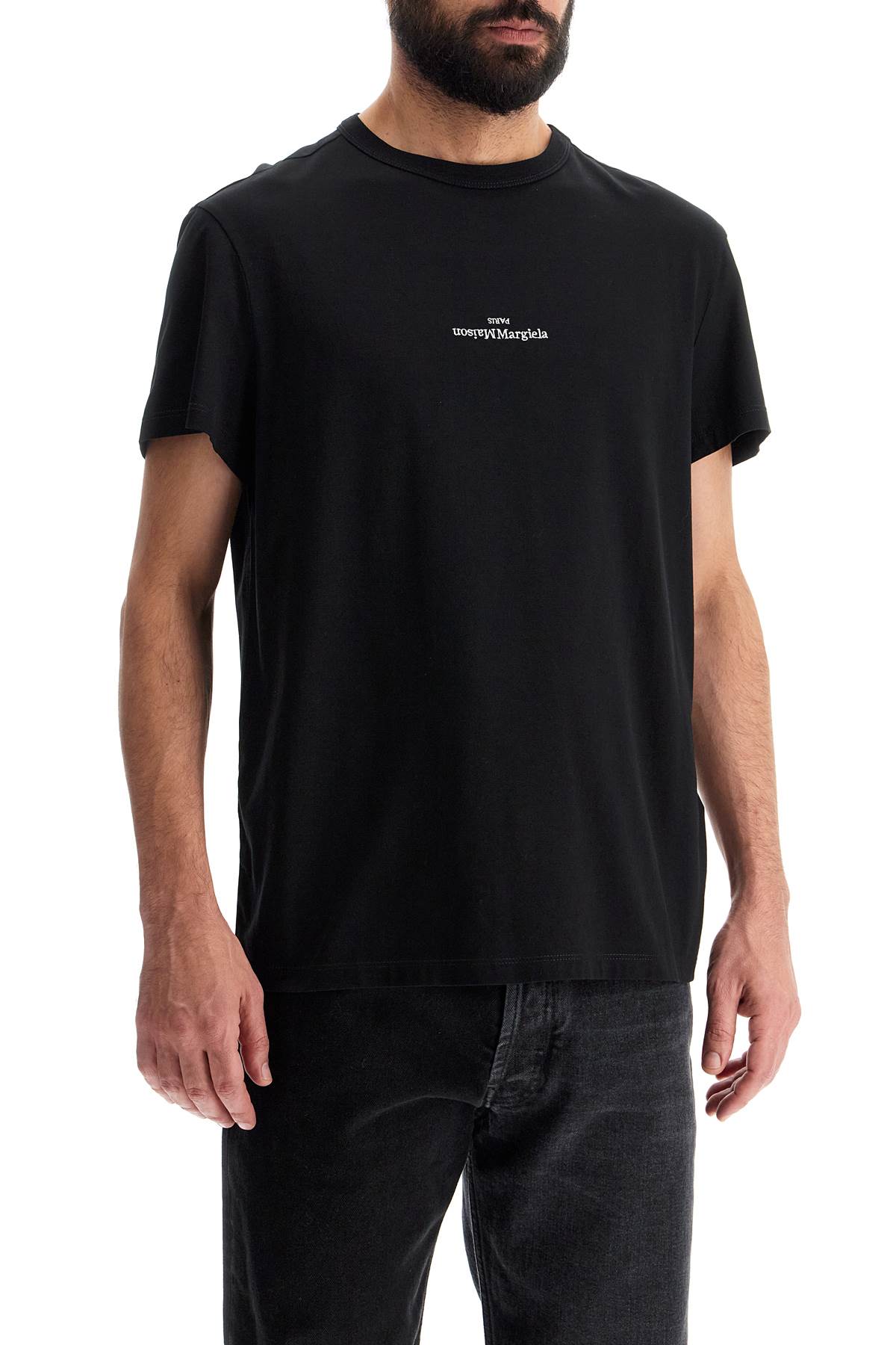 MAISON MARGIELA T-Shirt Con Logo Inverso