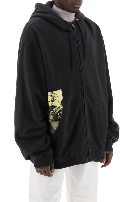 Maison Margiela Maxi Zip-Up Sweatshirt With