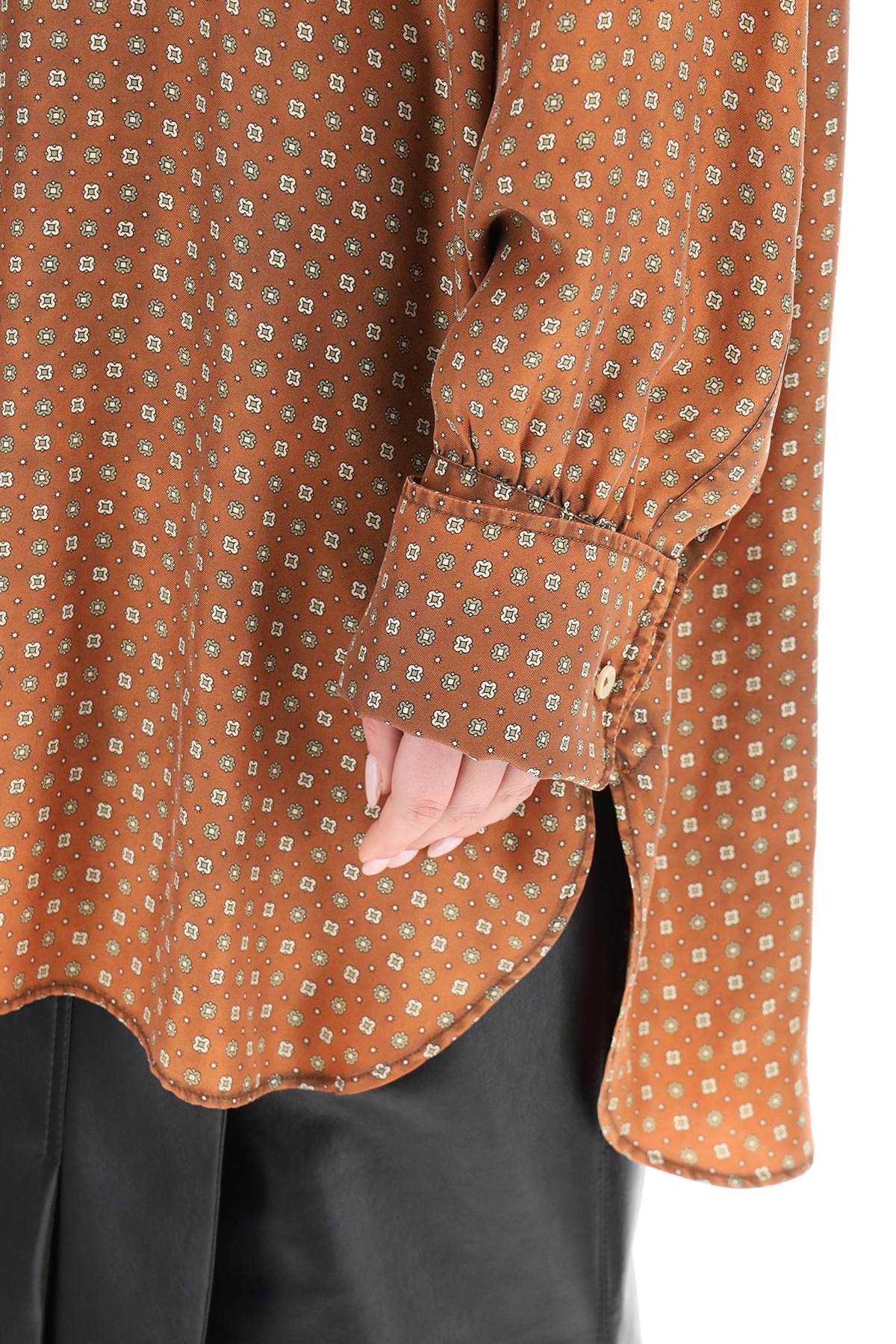 Maison Margiela Scarf Print Oversized Shirt