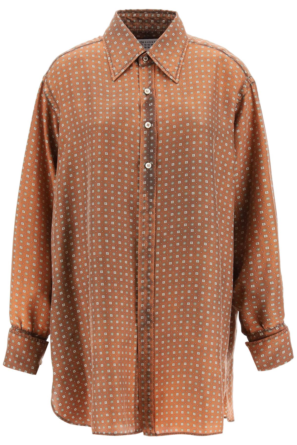 Maison Margiela Scarf Print Oversized Shirt