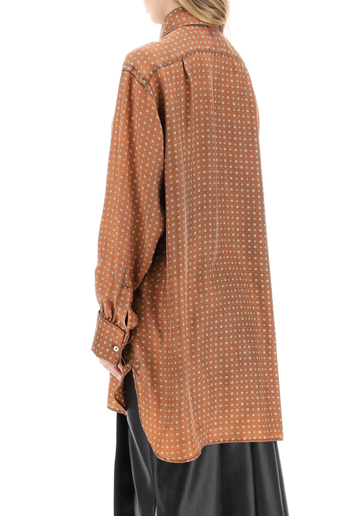 Maison Margiela Scarf Print Oversized Shirt