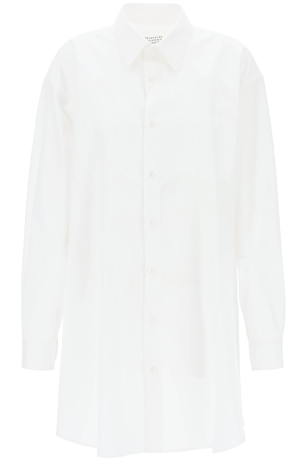 Maison Margiela Poplin Shirt Dress In Eight Words