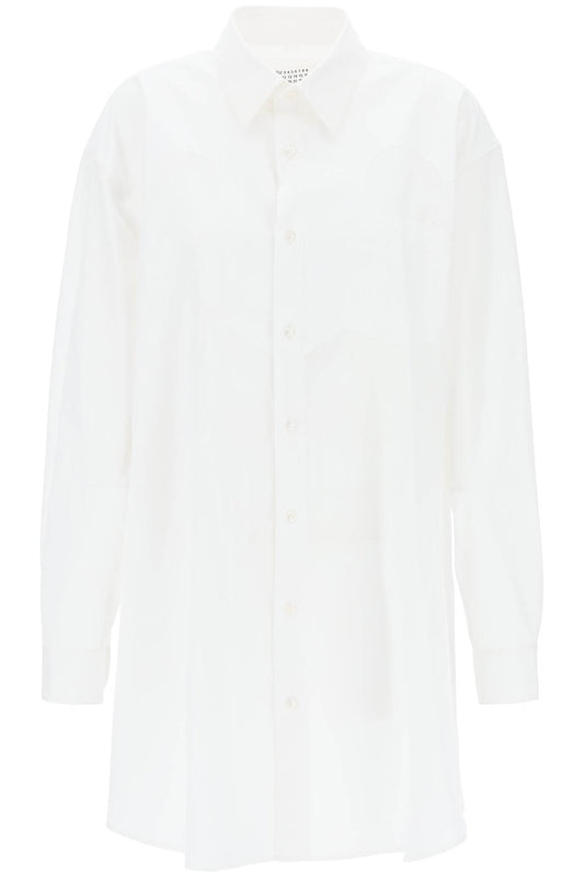 Maison Margiela Poplin Shirt Dress In Eight Words