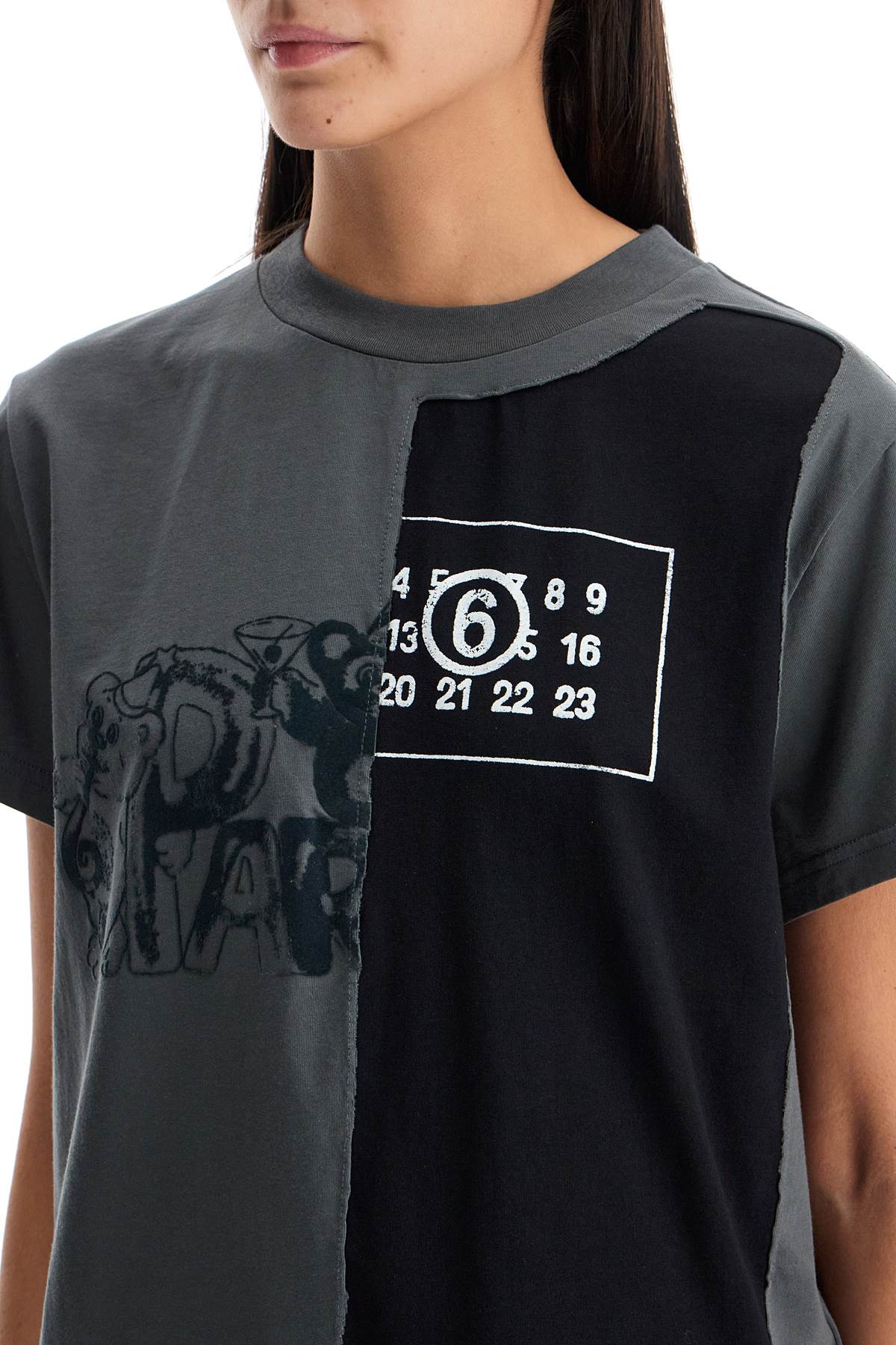 MM6 MAISON MARGIELA T-Shirt Partu Bear & Numeric