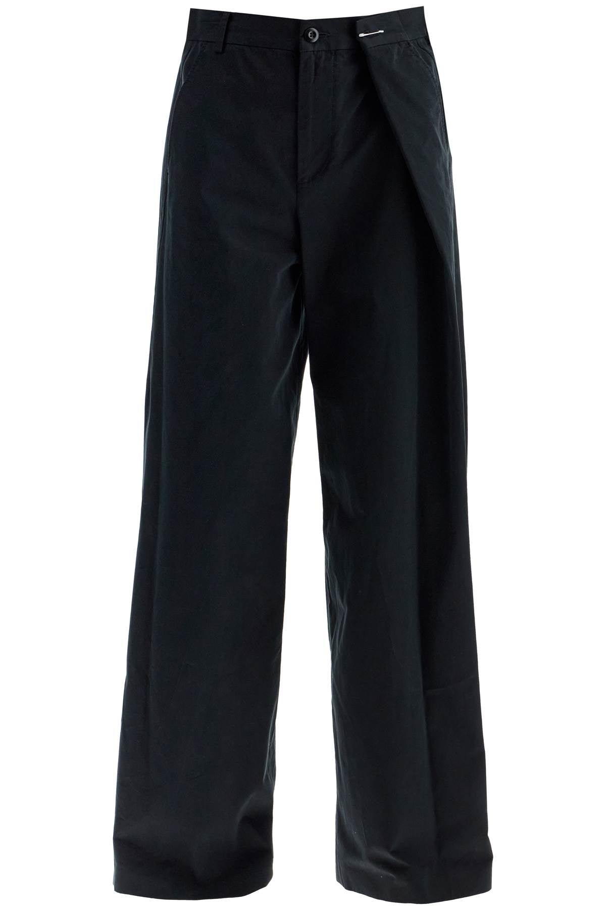 Mm6 Maison Margiela Wide-Legged Pants With Pleats