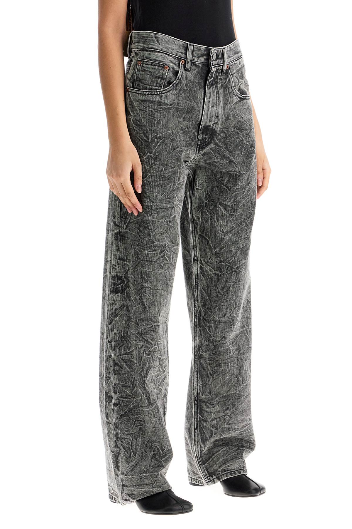 Mm6 Maison Margiela Wrinkled Effect Jeans