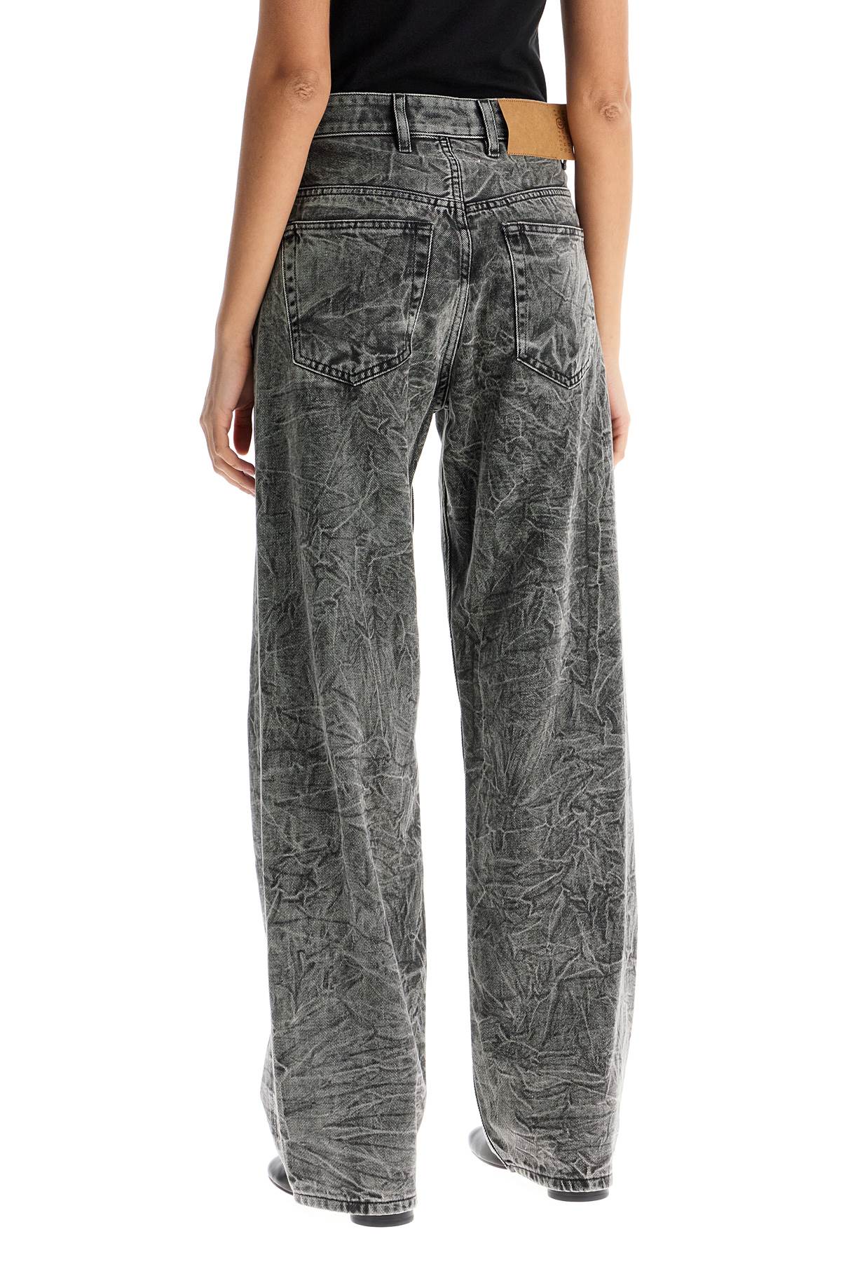 Mm6 Maison Margiela Wrinkled Effect Jeans