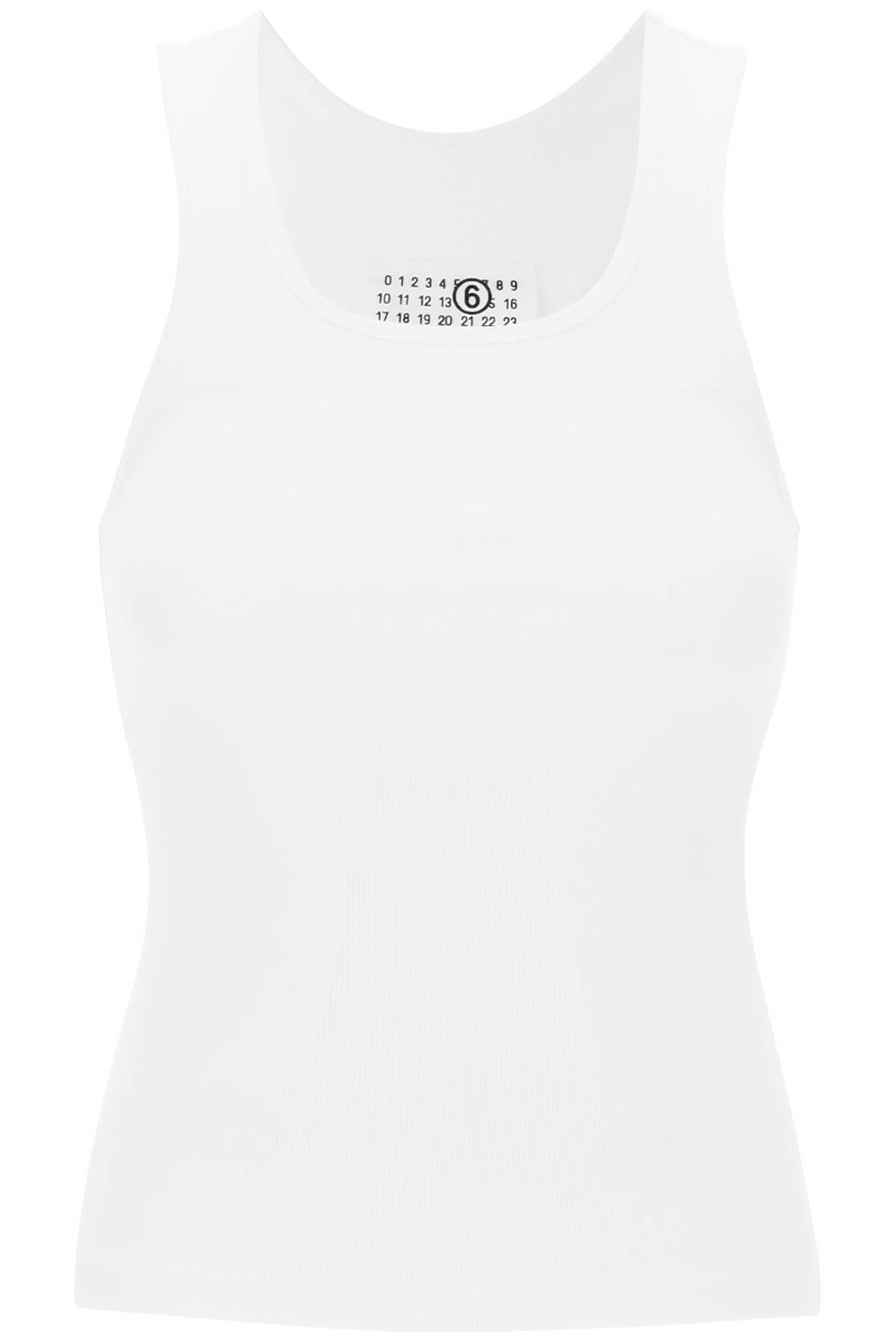 Mm6 Maison Margiela Tank Top With Numeric Logo