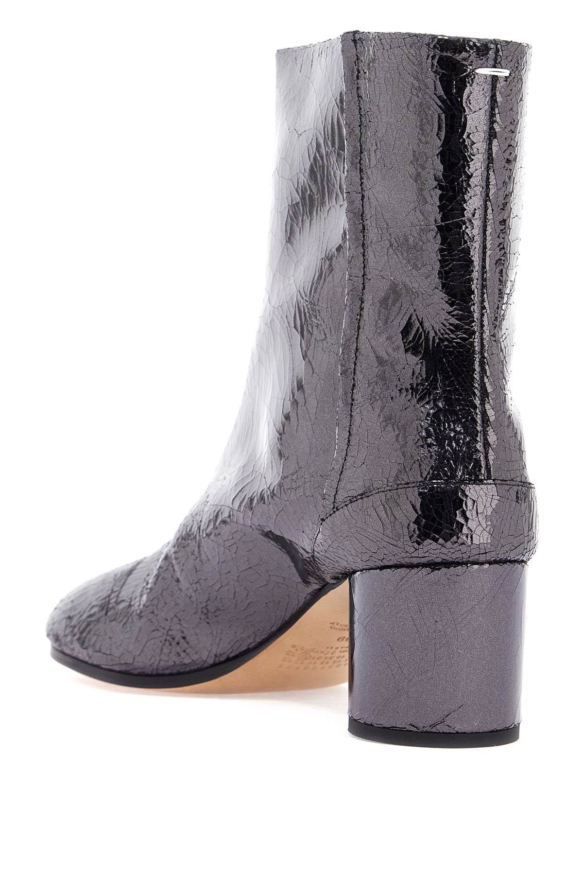 Maison Margiela Cracked Leather Tabi Ankle Boots