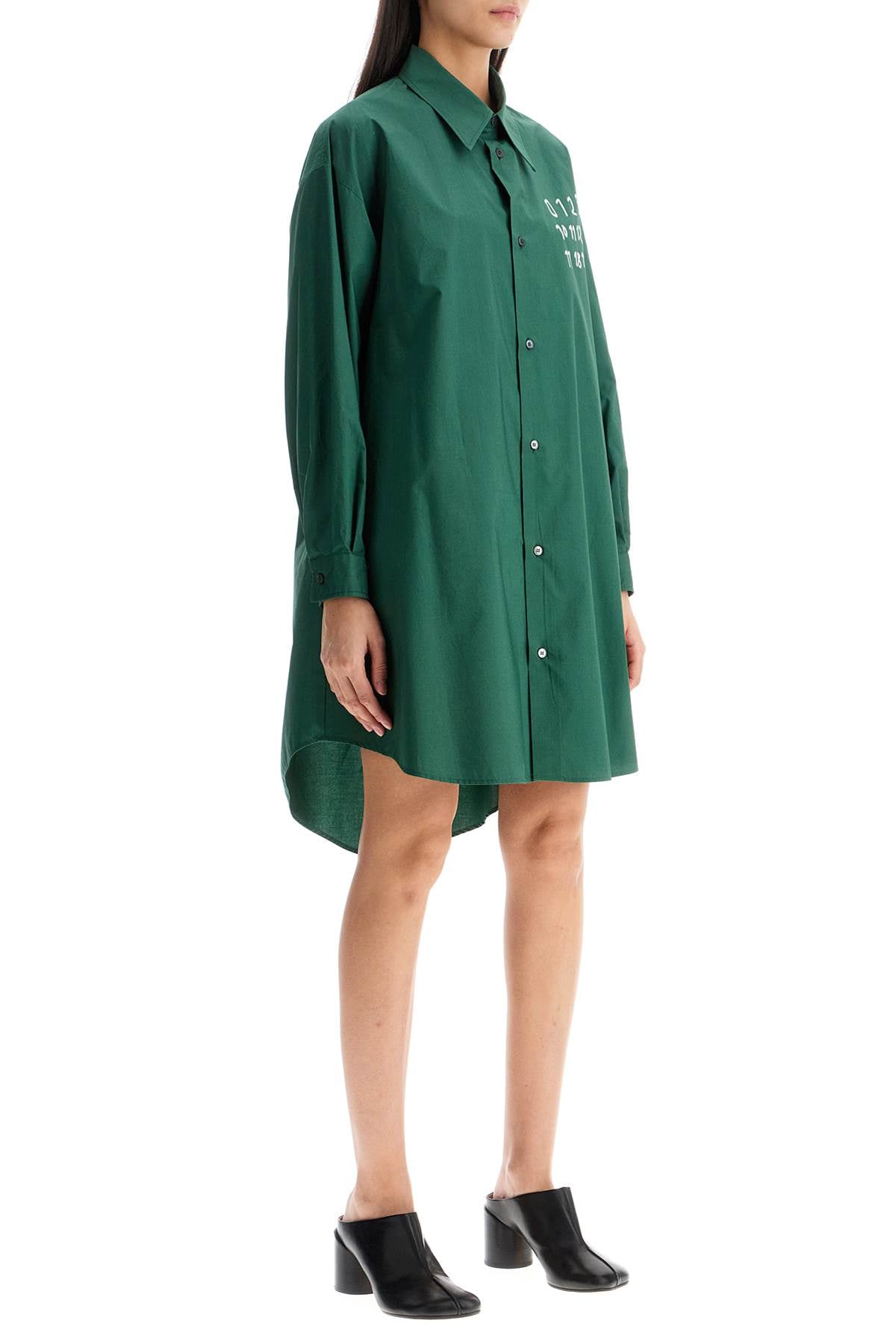 Mm6 Maison Margiela Mini Poplin Chemisier Dress