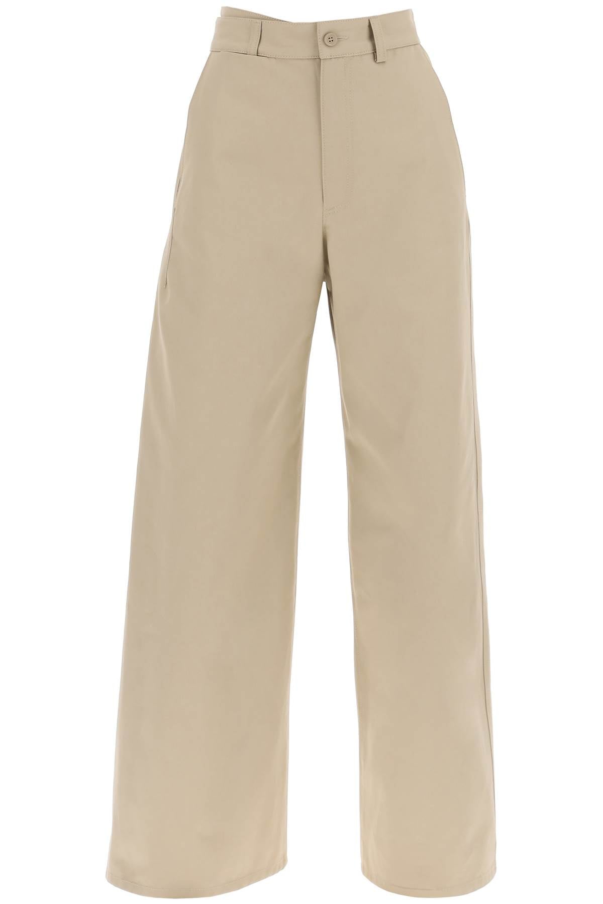 Mm6 Maison Margiela Cotton Gabardine Trousers