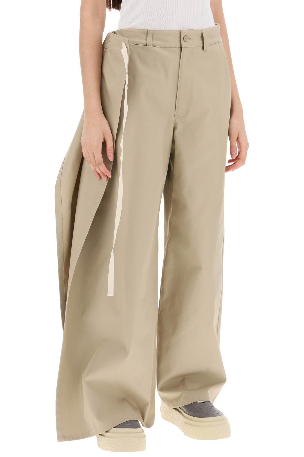 Mm6 Maison Margiela Cotton Gabardine Trousers