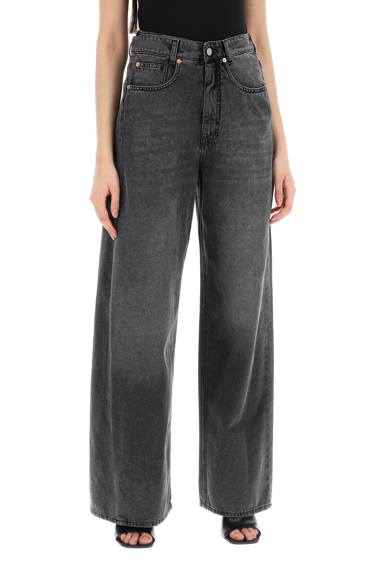 Mm6 Maison Margiela Hybrid Panel Jeans With Seven