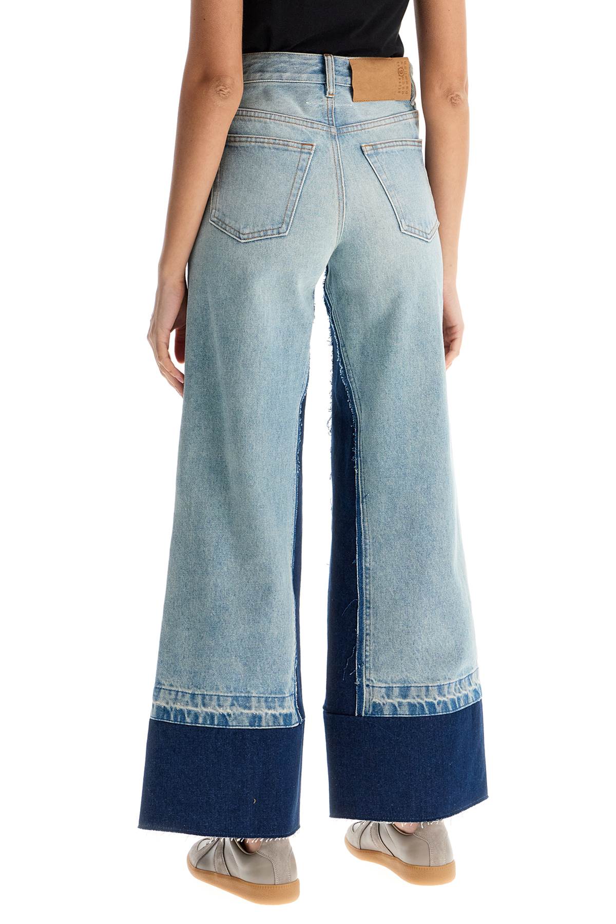 Mm6 Maison Margiela Flared Color-Block Jeans