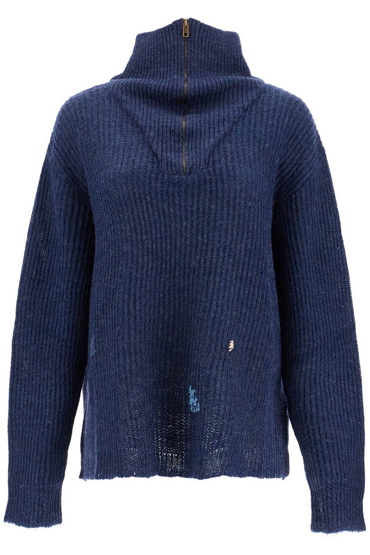 Maison Margiela Linen And Wool Blend Sweater