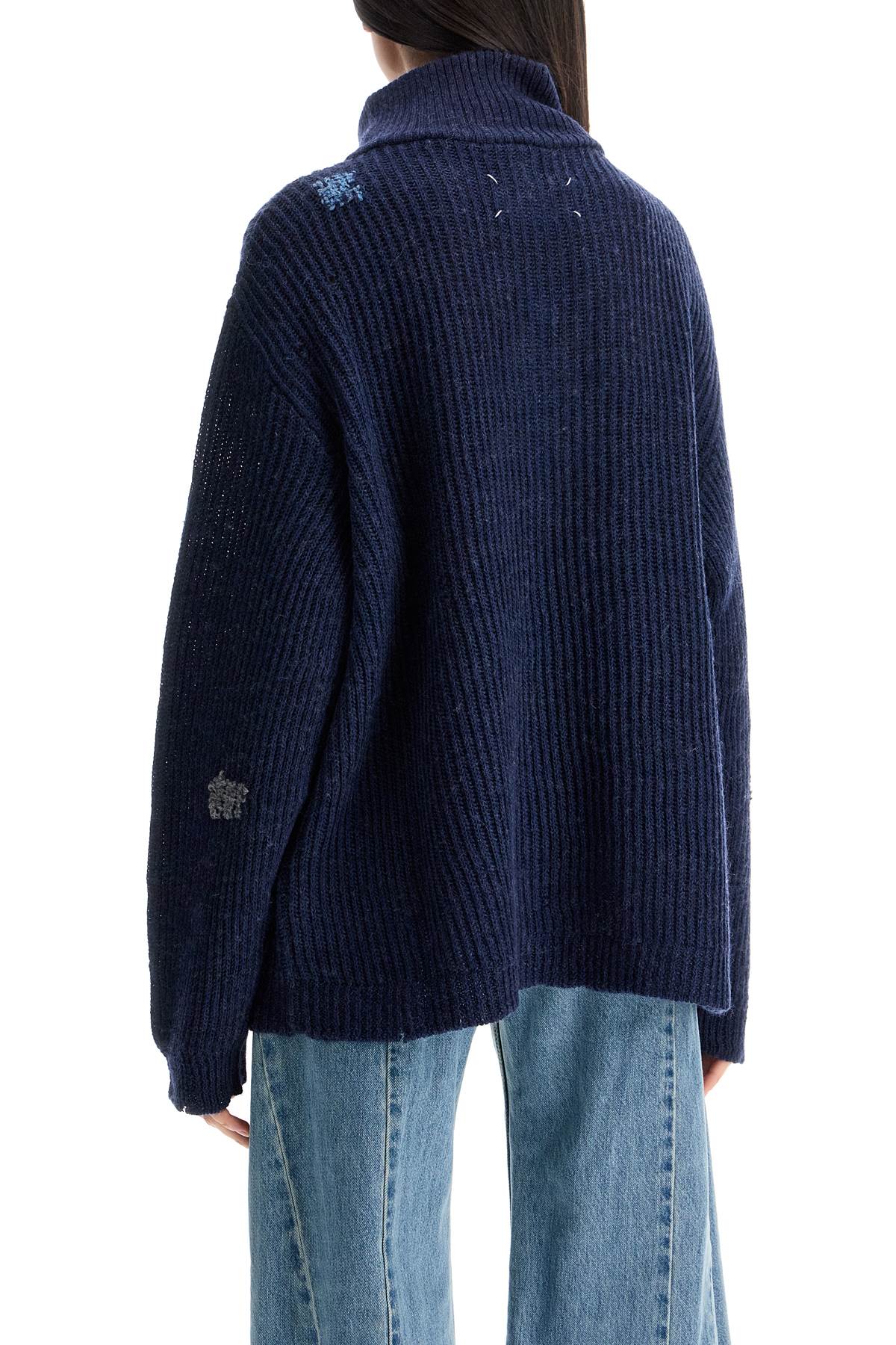 Maison Margiela Linen And Wool Blend Sweater