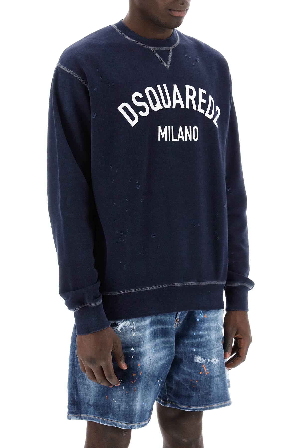 Dsquared2 Used Effect Cool Fit Sweatshirt