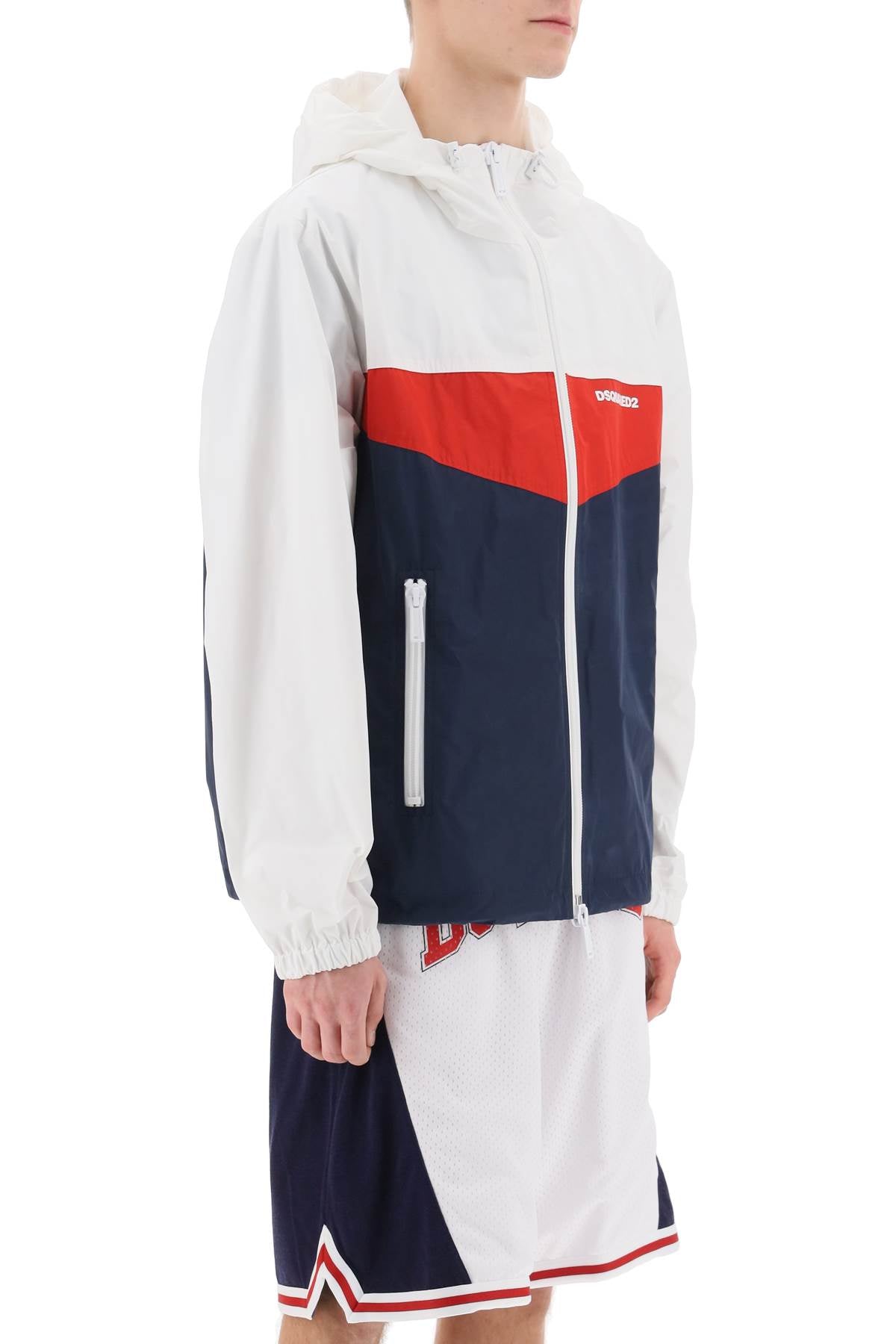 Dsquared2 Color Block Windbreaker Jacket