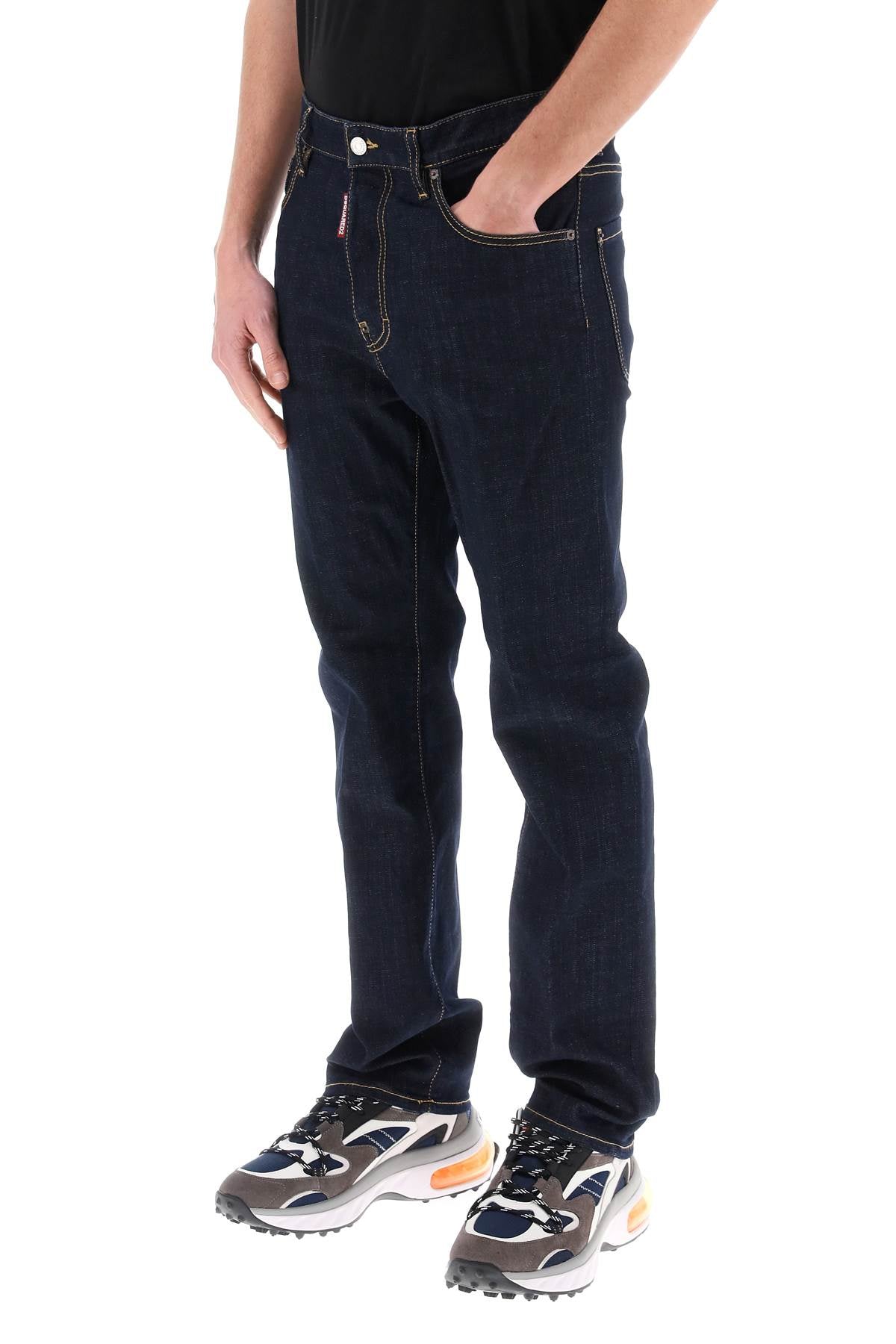 Dsquared2 642 Jeans In Dark Rinse Wash