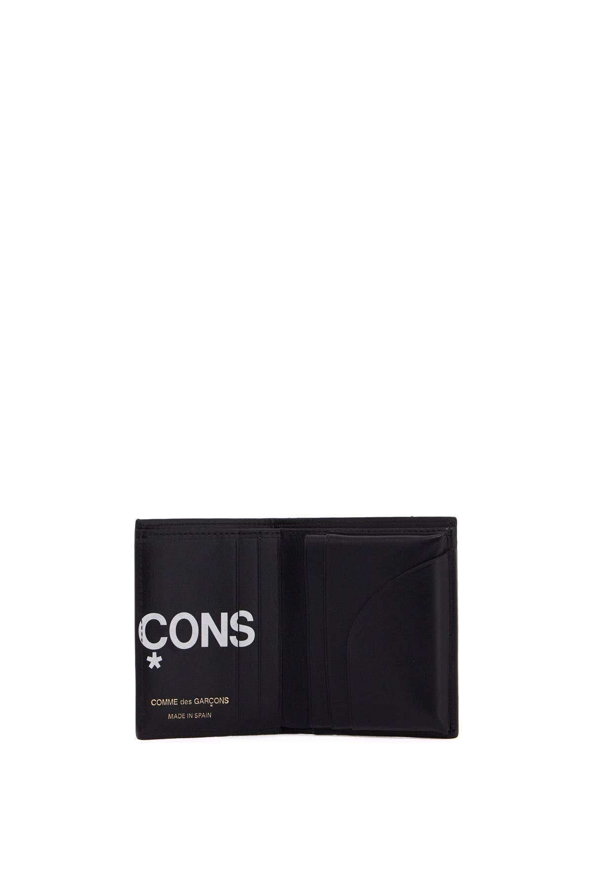 Comme Des Garcons Wallet Small Bifold Wallet With Huge Logo