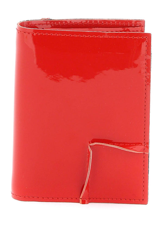 Comme Des Garcons Wallet Bifold Patent Leather Wallet In