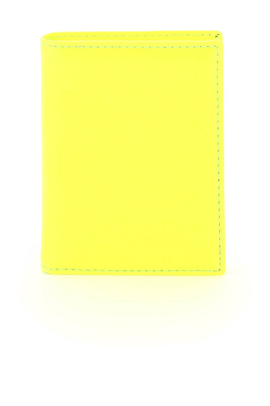 Comme Des Garcons Wallet Fluo Leather Bifold Wallet